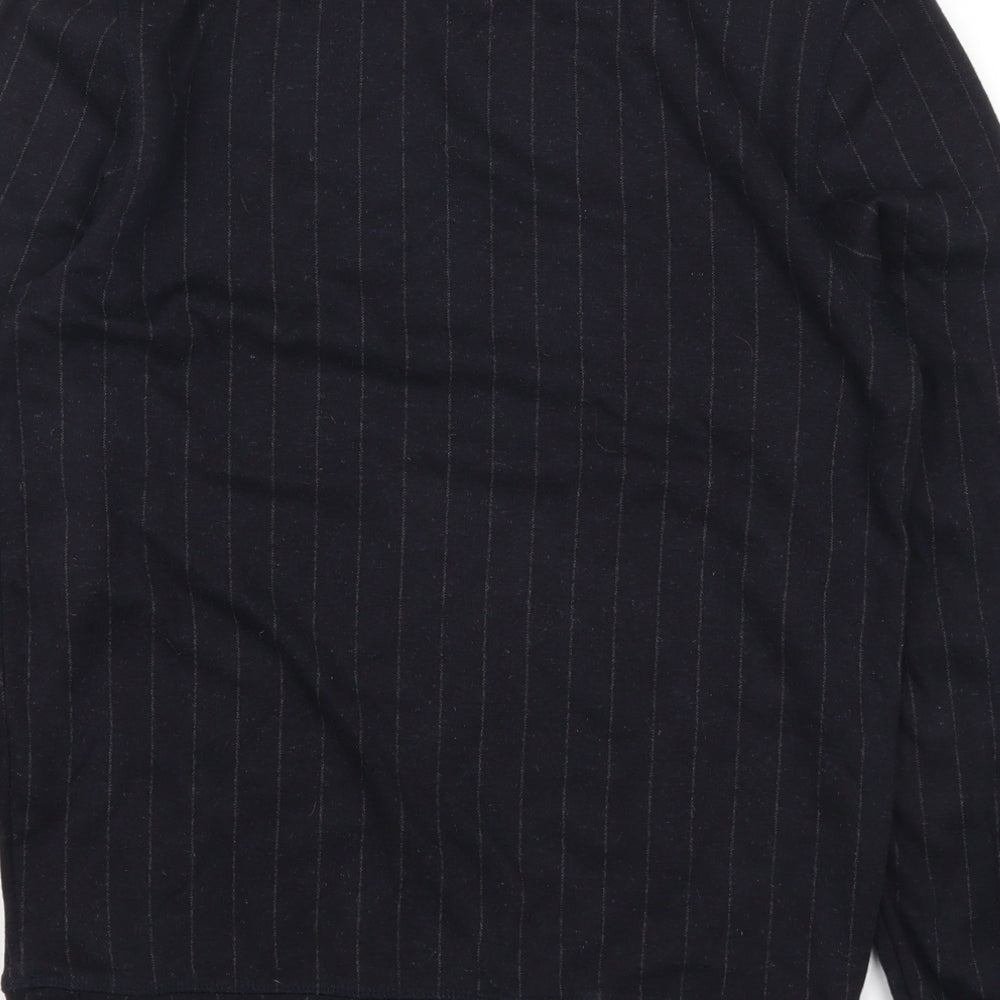 H&M Mens Blue Striped  Pullover Sweatshirt Size XS