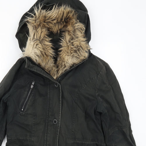 Marks and Spencer Womens Green   Parka Coat Size 8
