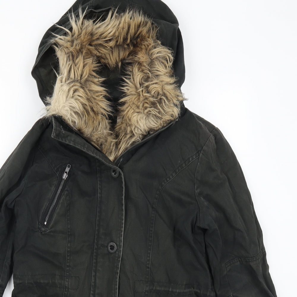 Marks and Spencer Womens Green   Parka Coat Size 8