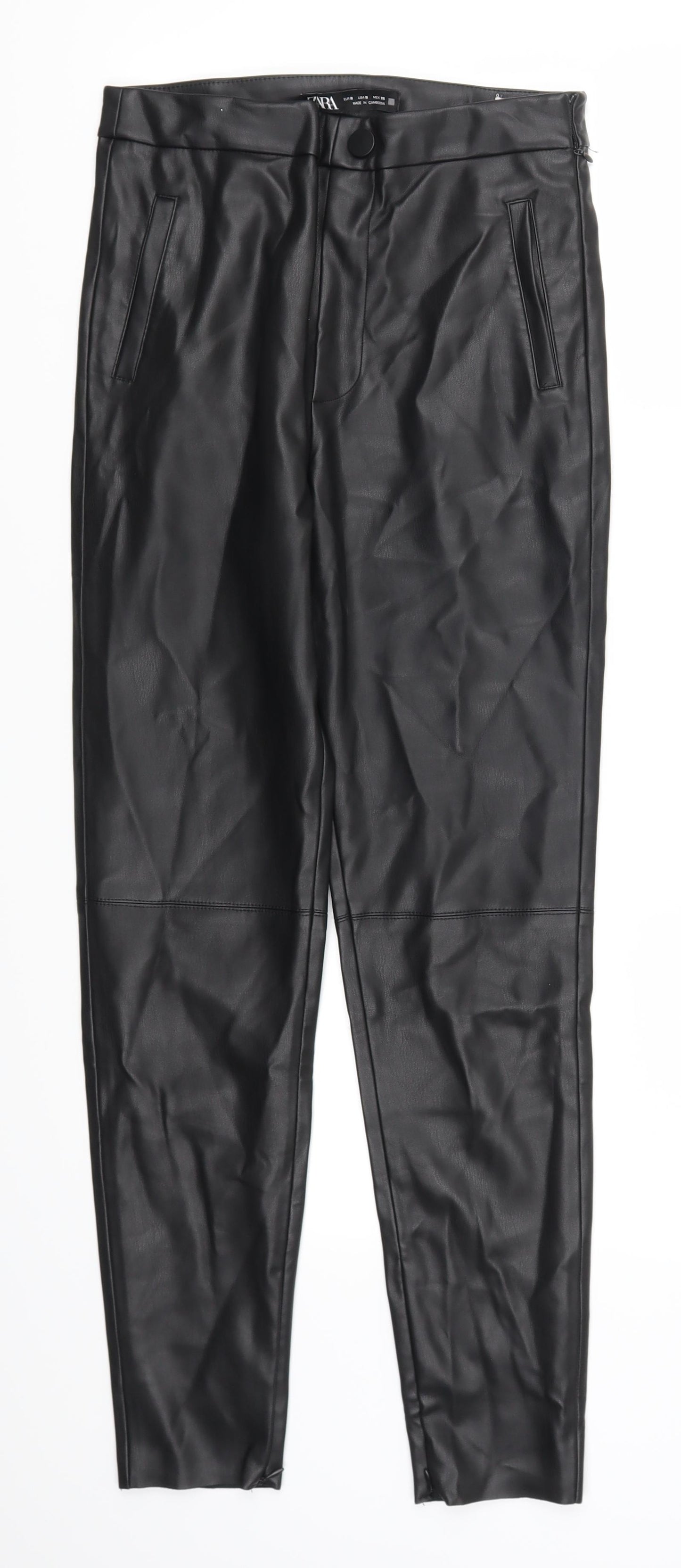 Zara Womens Black   Trousers  Size S L27 in