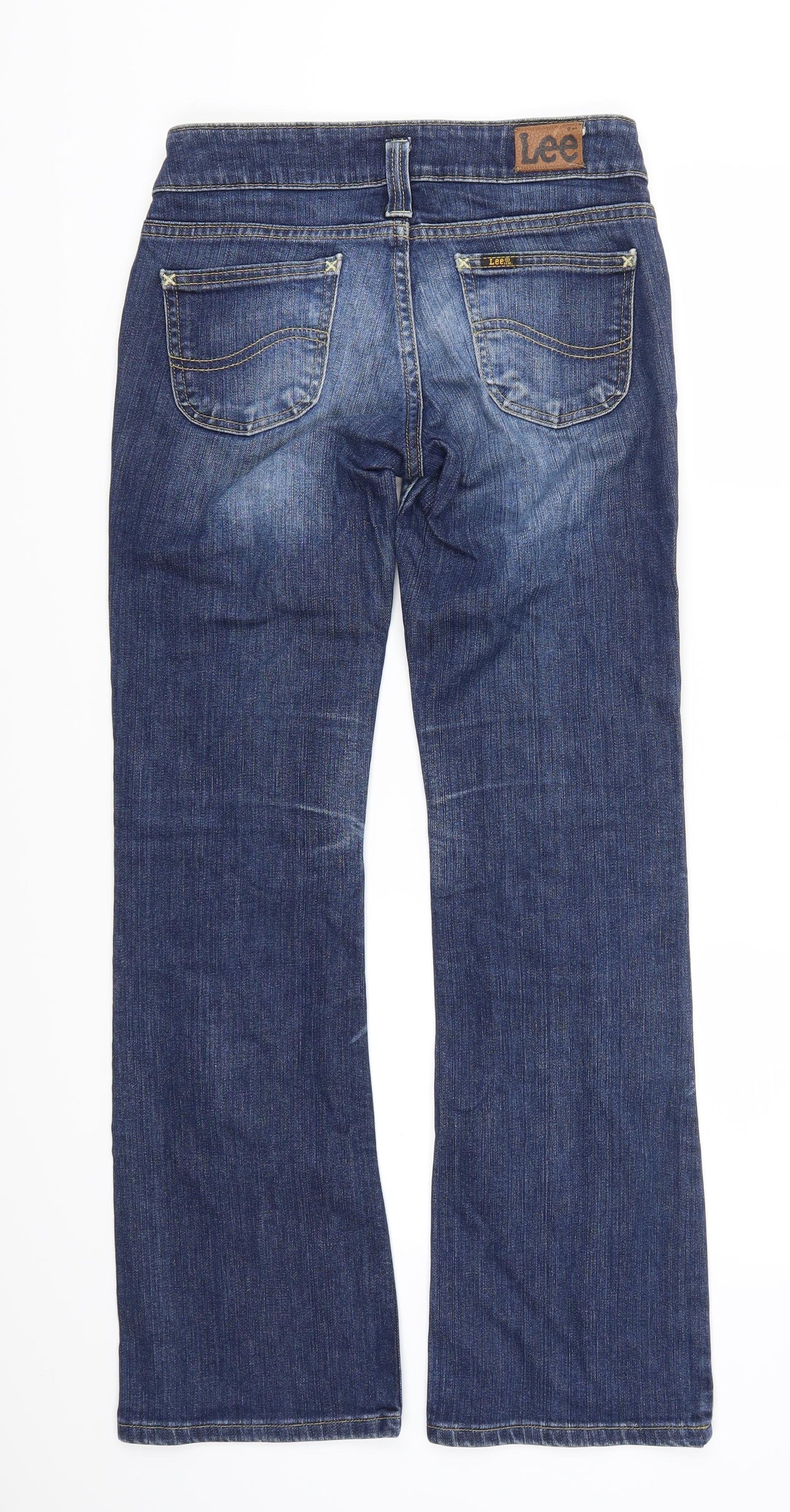 Lee Womens Blue  Denim Bootcut Jeans Size 28 in L30 in