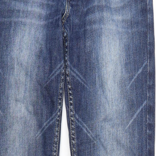 Lee Womens Blue  Denim Bootcut Jeans Size 28 in L30 in
