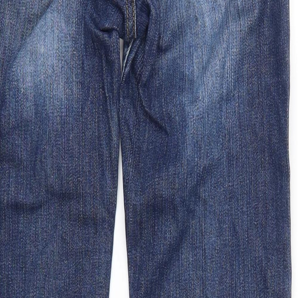 Lee Womens Blue  Denim Bootcut Jeans Size 28 in L30 in