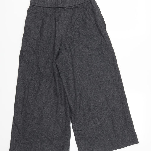 Massimo Dutti Womens Grey   Cropped Trousers Size 8 L22 in