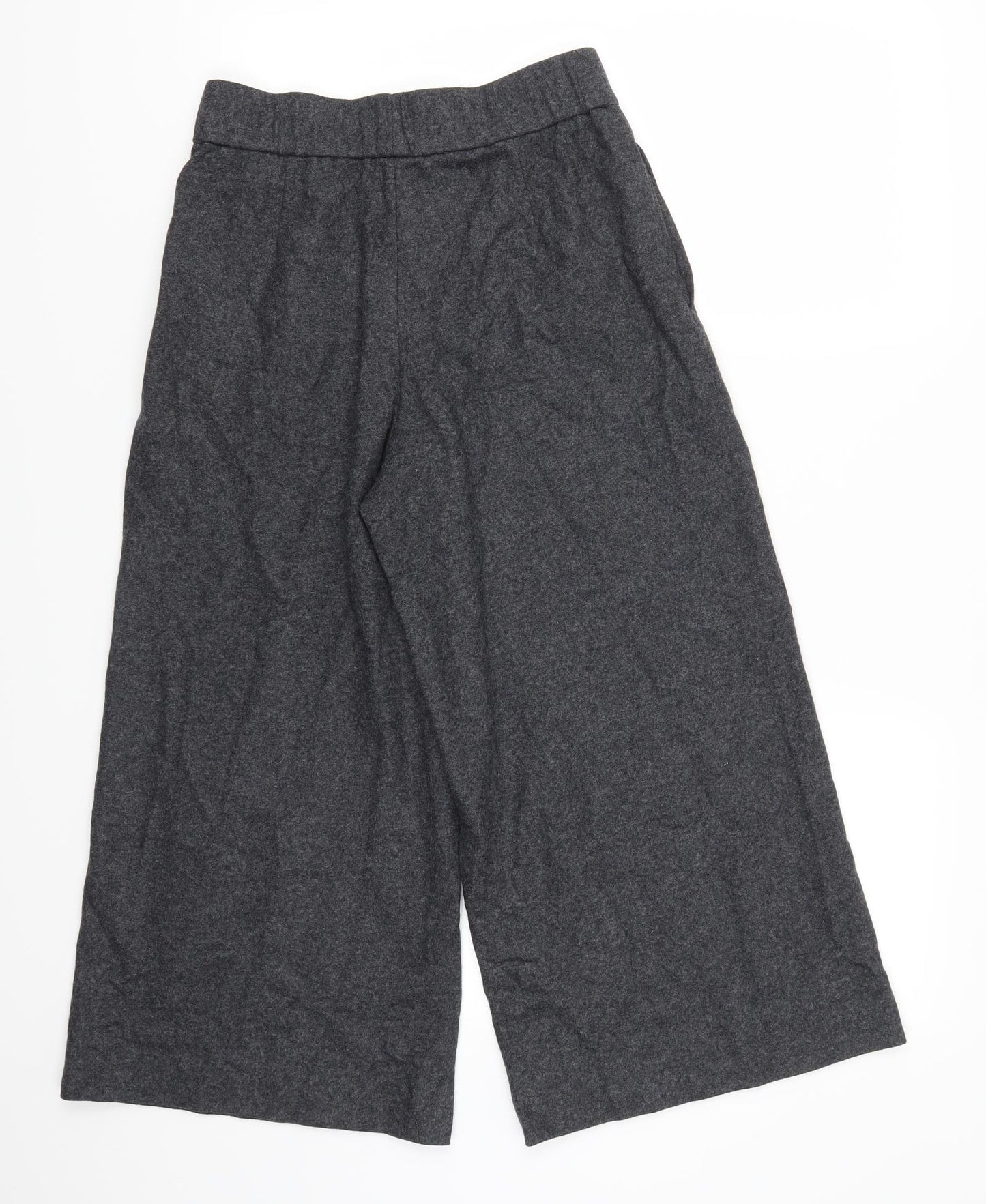 Massimo Dutti Womens Grey   Cropped Trousers Size 8 L22 in
