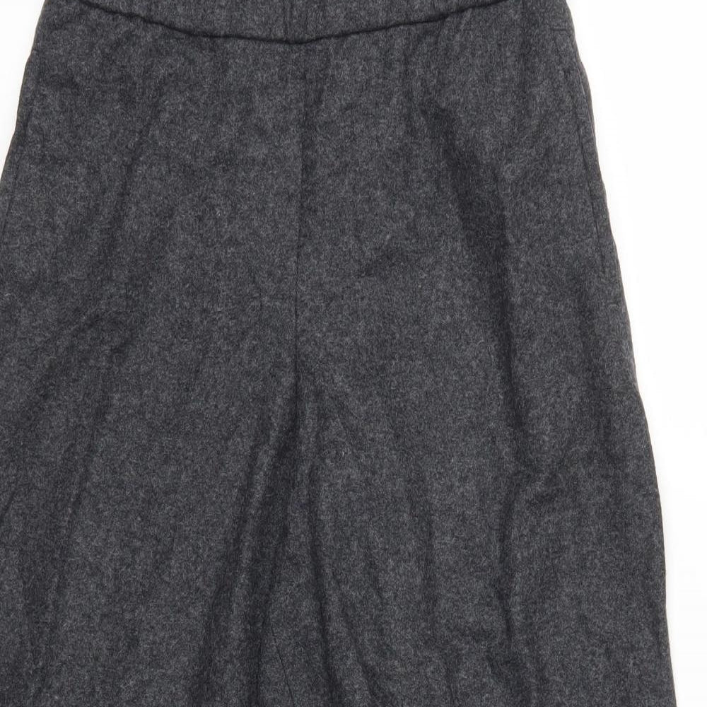Massimo Dutti Womens Grey   Cropped Trousers Size 8 L22 in