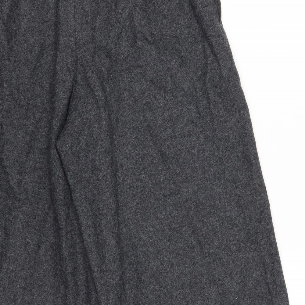 Massimo Dutti Womens Grey   Cropped Trousers Size 8 L22 in