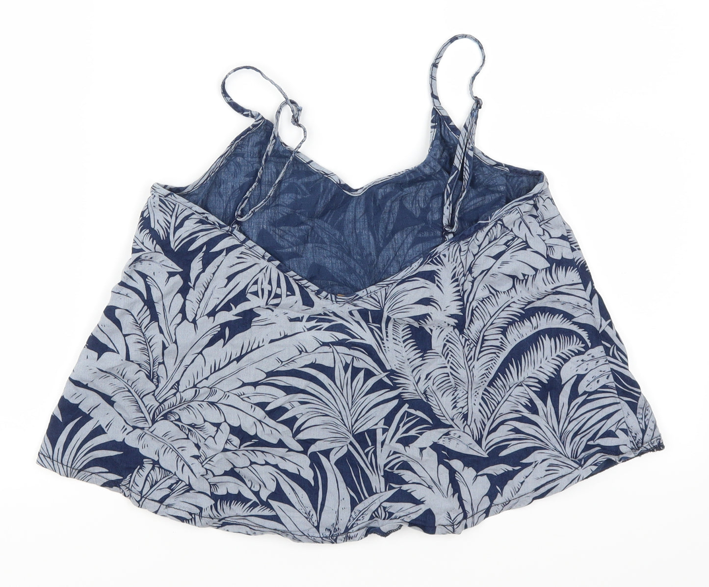 Topshop Womens Blue Floral  Basic Tank Size S