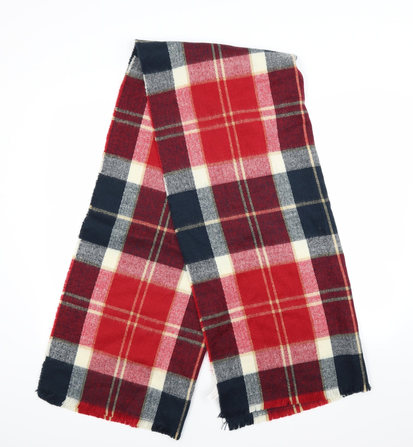 Preworn Womens Red Check   Shawl/Wrap