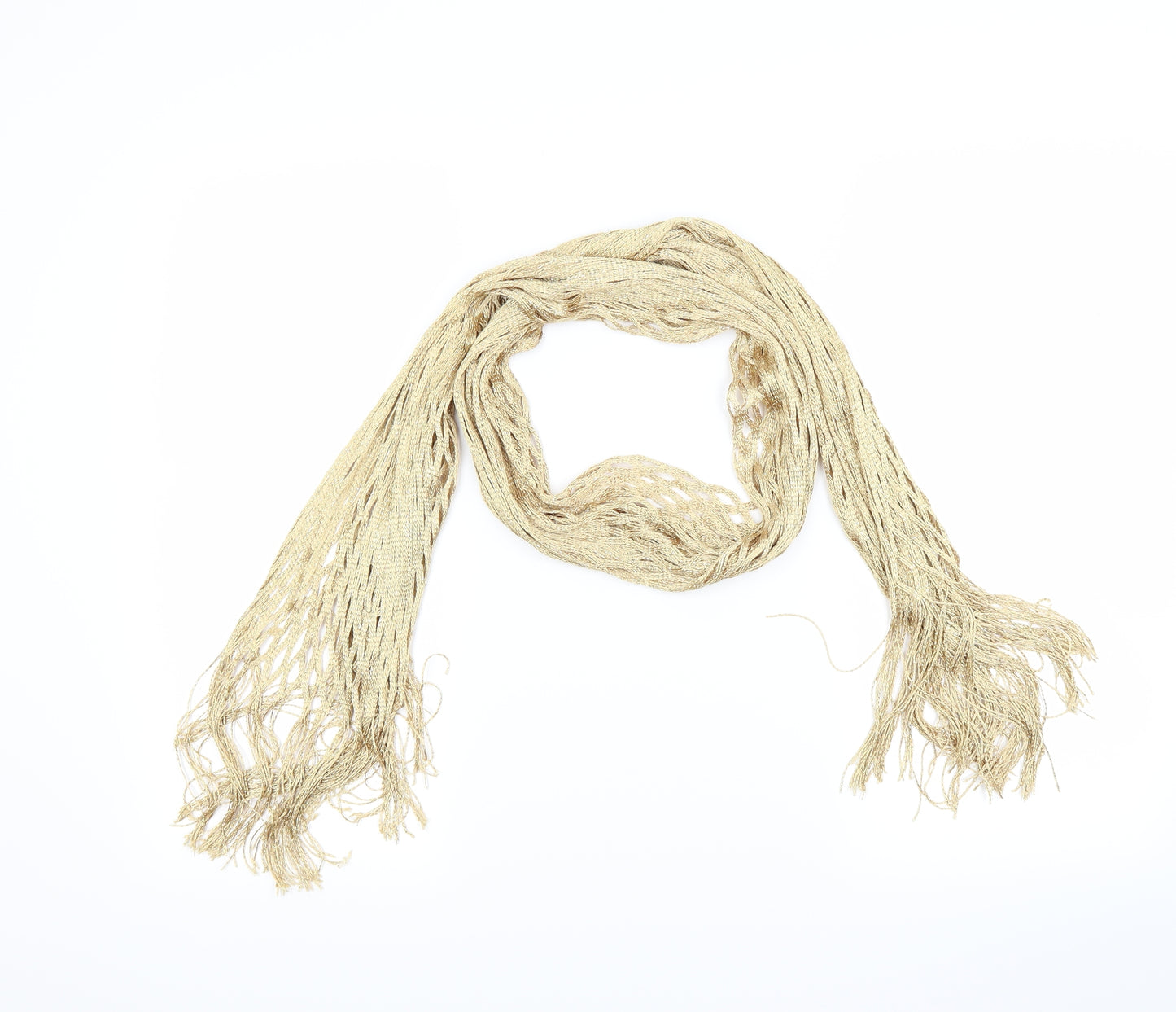 Preworn Womens Gold    Scarf