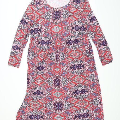 Together Womens Multicoloured Floral  T-Shirt Dress  Size 18