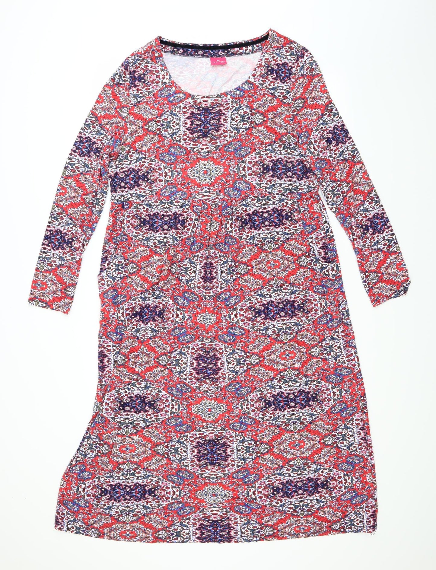 Together Womens Multicoloured Floral  T-Shirt Dress  Size 18