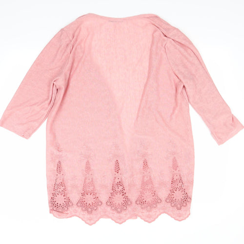 George Womens Pink   Cardigan Jumper Size 20