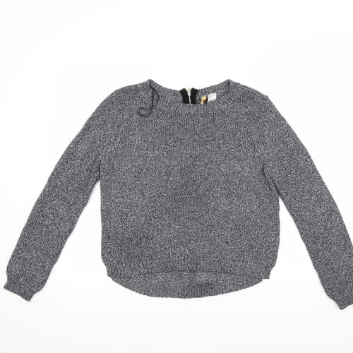 H&M Womens Silver   Pullover Jumper Size 10