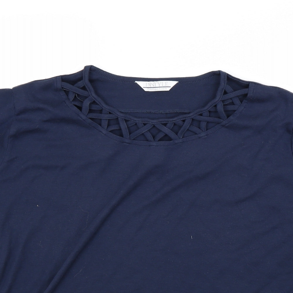 Instyle Womens Blue   Basic T-Shirt Size M