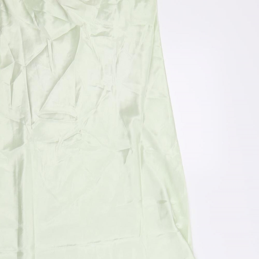 BHS Womens Green  Rayon Top Dress Size 12