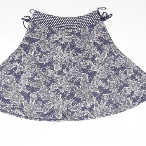 White Stuff Womens Blue Floral  Flare Skirt Size 12