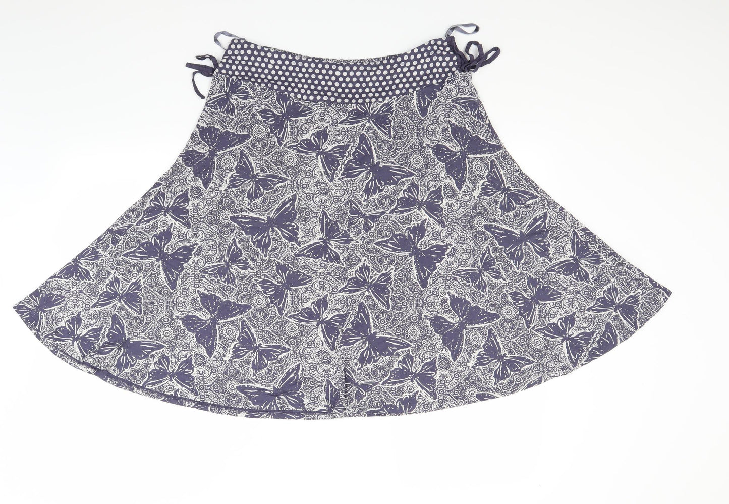 White Stuff Womens Blue Floral  Flare Skirt Size 12