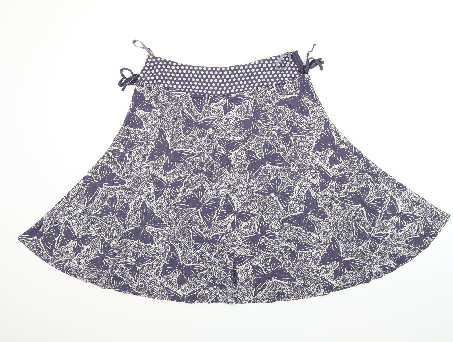 White Stuff Womens Blue Floral  Flare Skirt Size 12