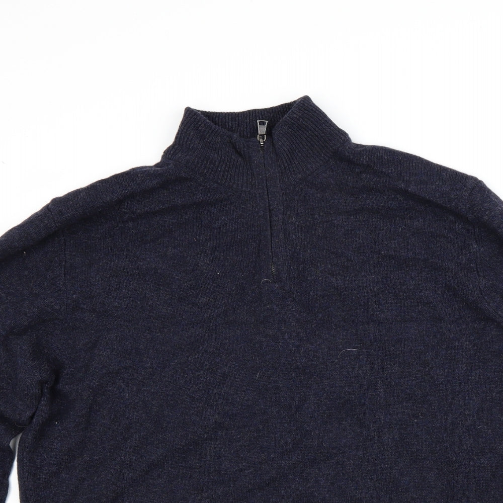 Marks and Spencer Mens Blue   Pullover Jumper Size L