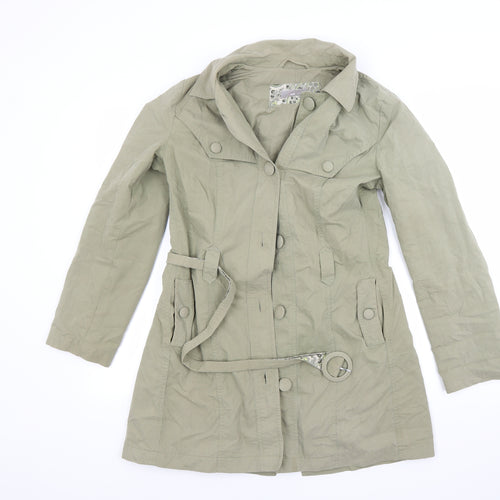 Per Una Womens Green   Overcoat Coat Size 10