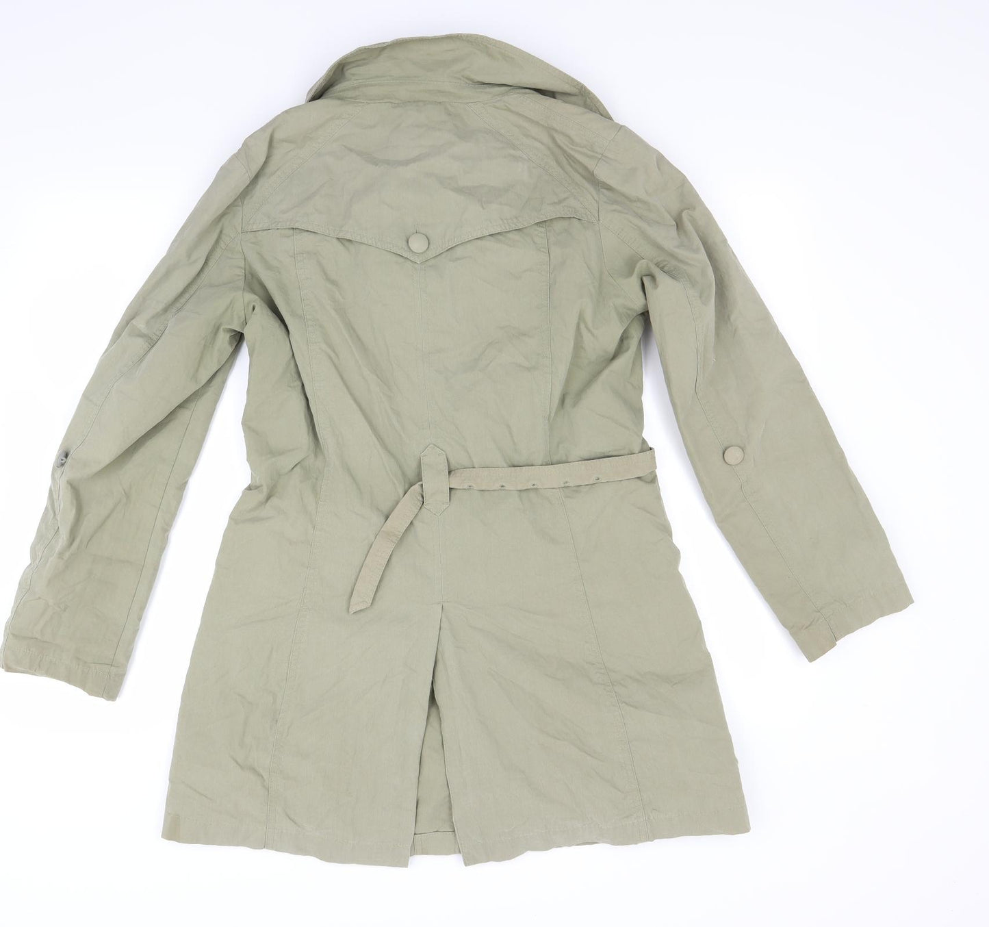 Per Una Womens Green   Overcoat Coat Size 10