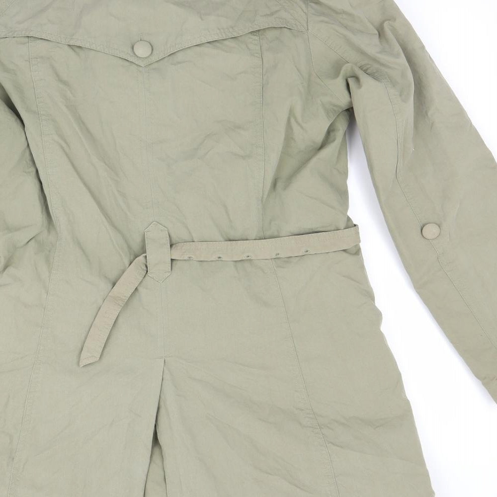 Per Una Womens Green   Overcoat Coat Size 10