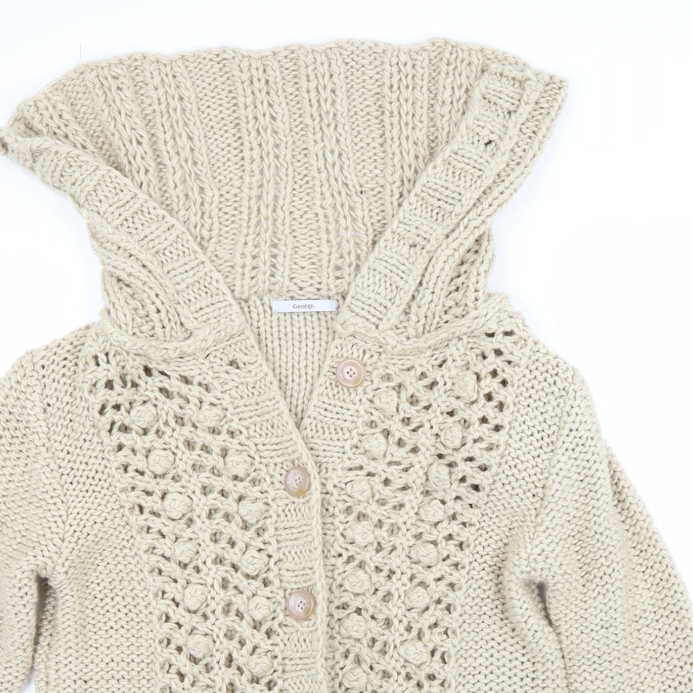 George Womens Beige   Cardigan Jumper Size 12