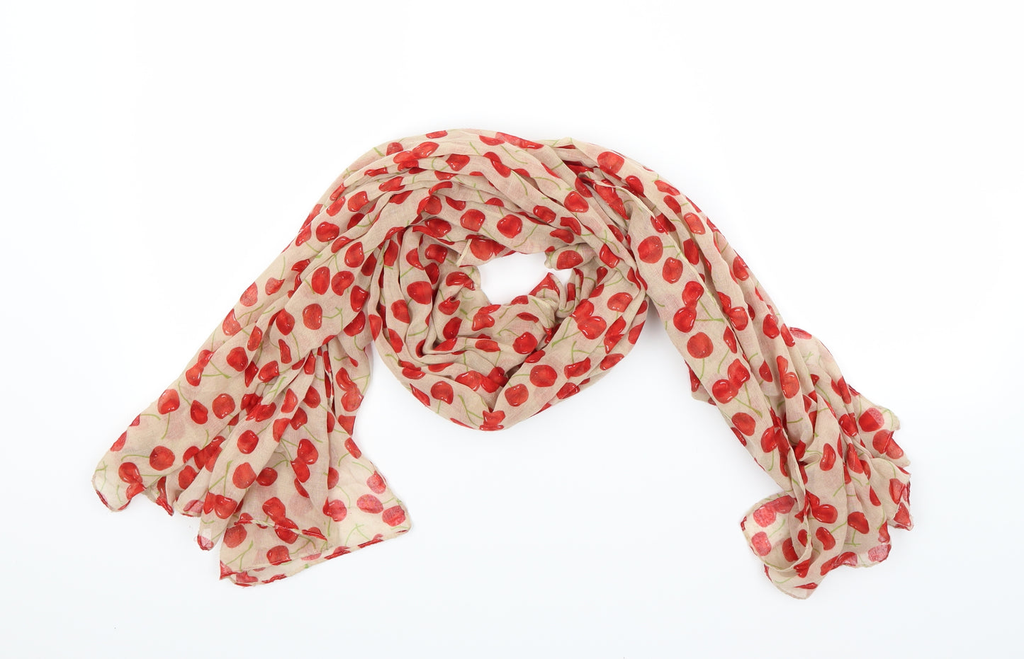 Preworn Womens Brown Floral   Scarf