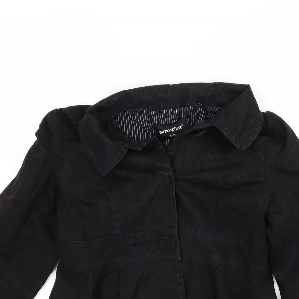 Atmosphere Womens Black   Pea Coat Coat Size 10