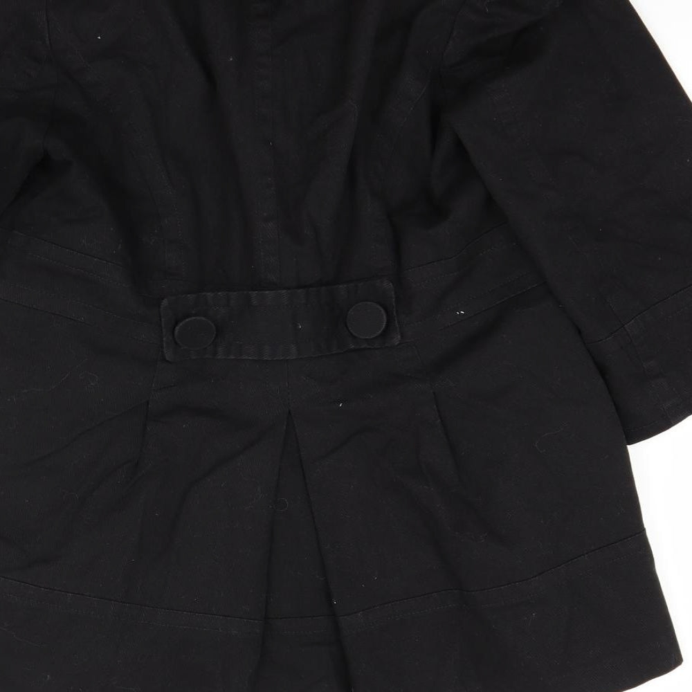 Atmosphere Womens Black   Pea Coat Coat Size 10