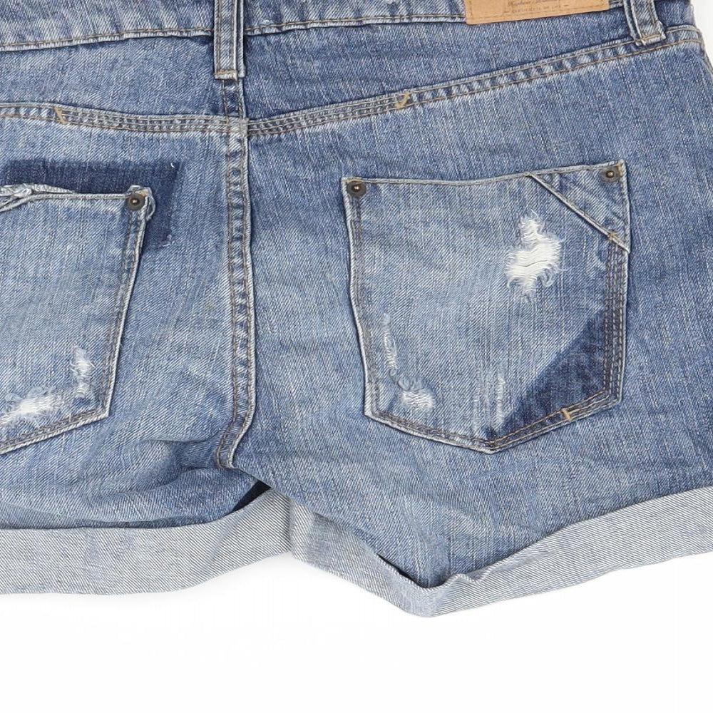 River Island Womens Blue  Denim Cut-Off Shorts Size 6