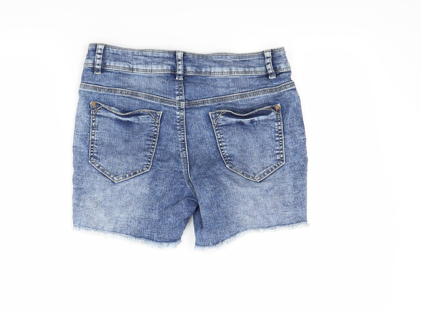 George Womens Blue  Denim Cut-Off Shorts Size 8