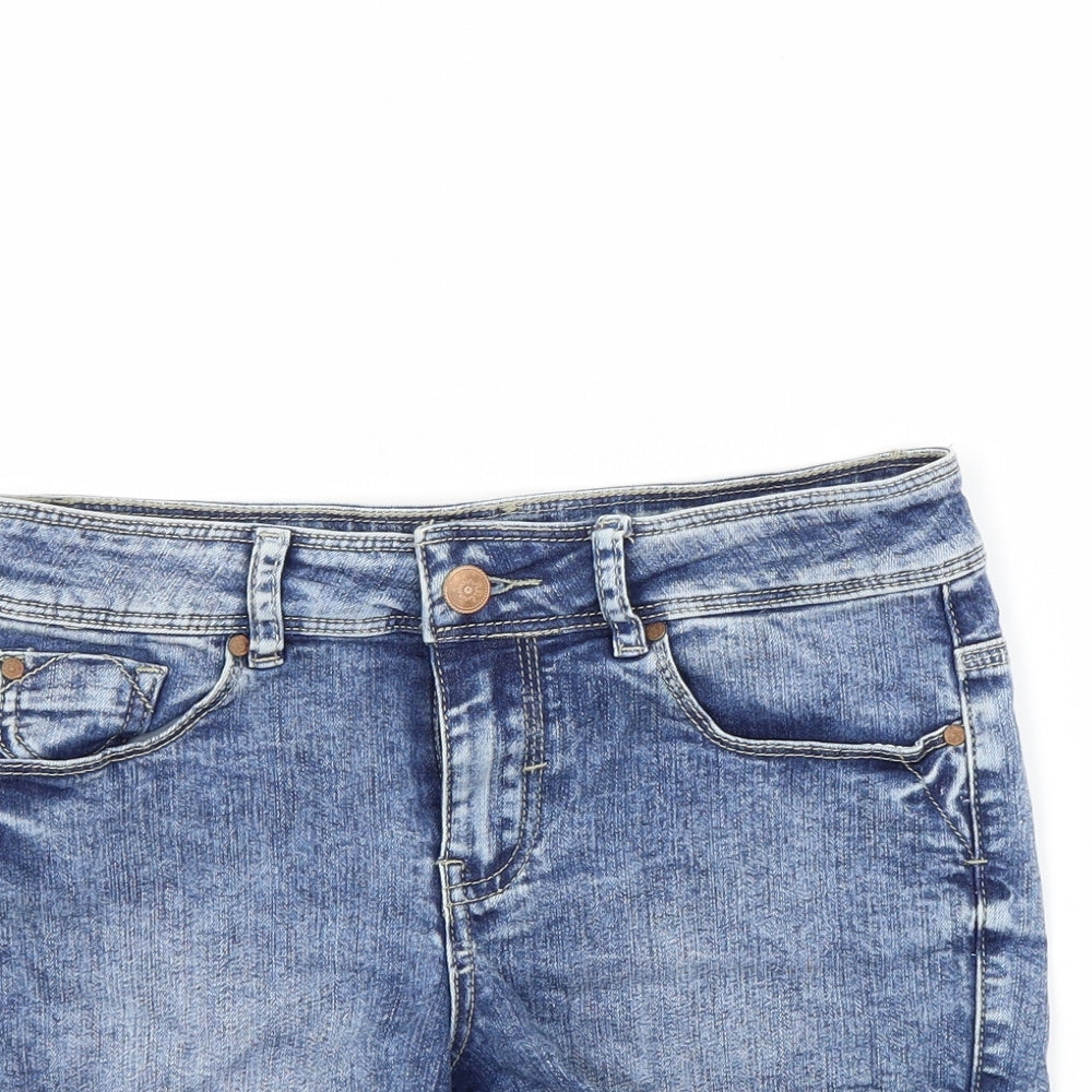 George Womens Blue  Denim Cut-Off Shorts Size 8