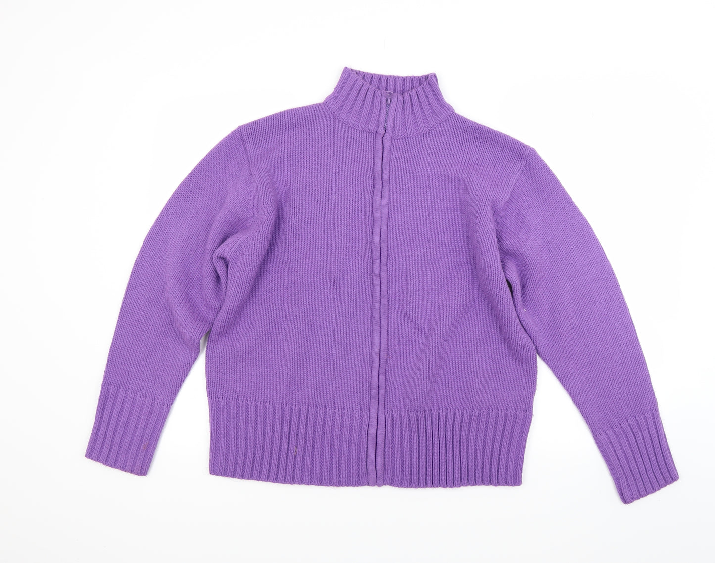 Classic Womens Purple   Cardigan Jumper Size 14