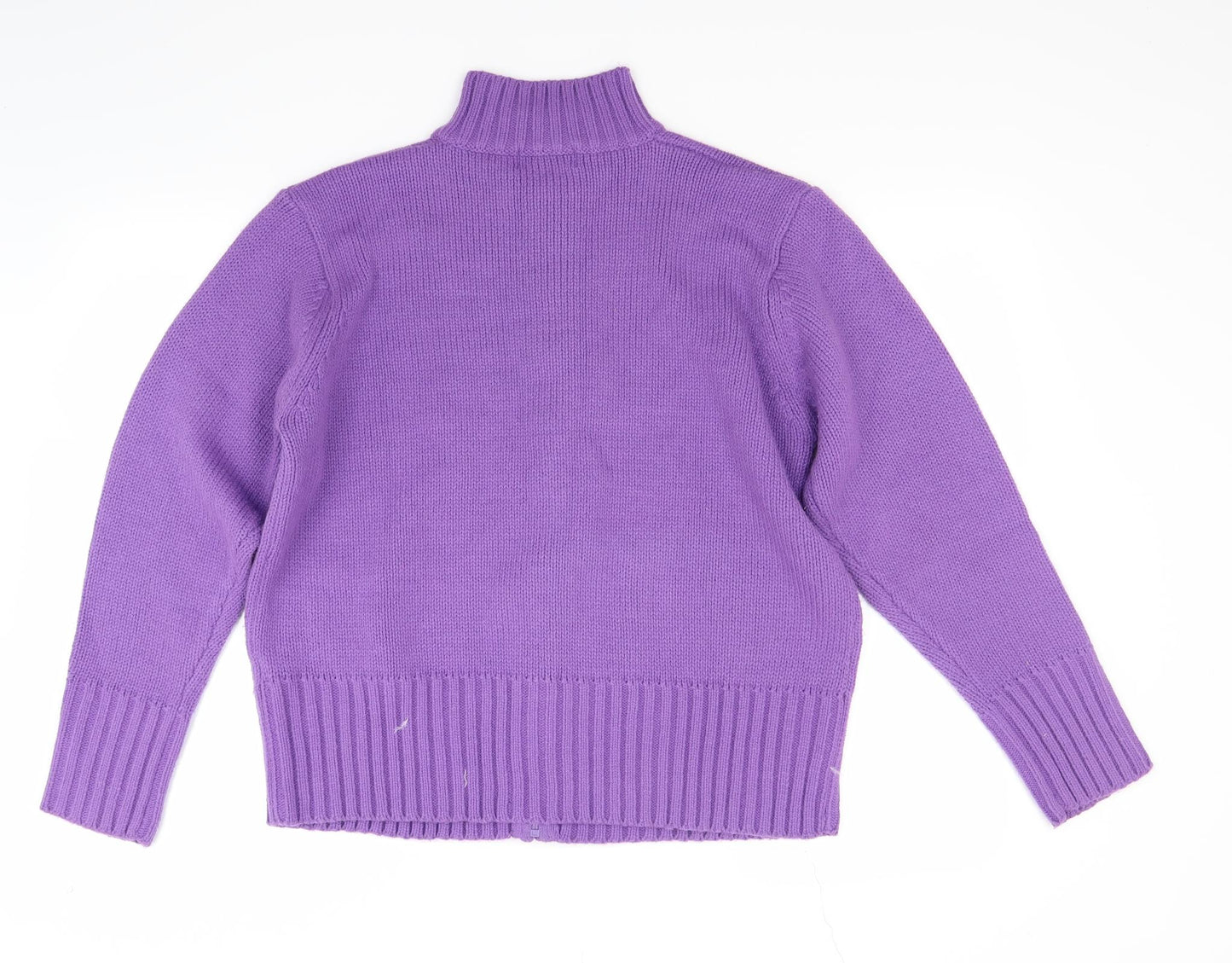 Classic Womens Purple   Cardigan Jumper Size 14