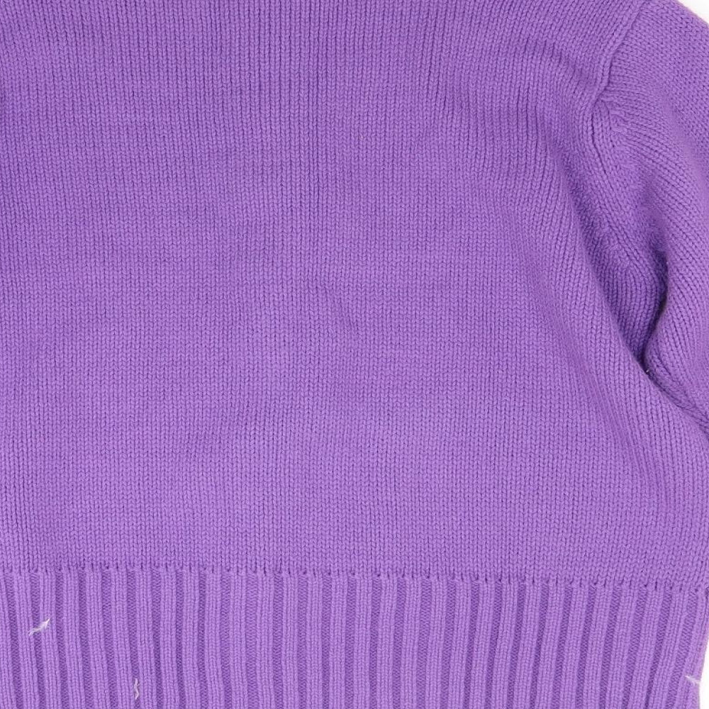 Classic Womens Purple   Cardigan Jumper Size 14