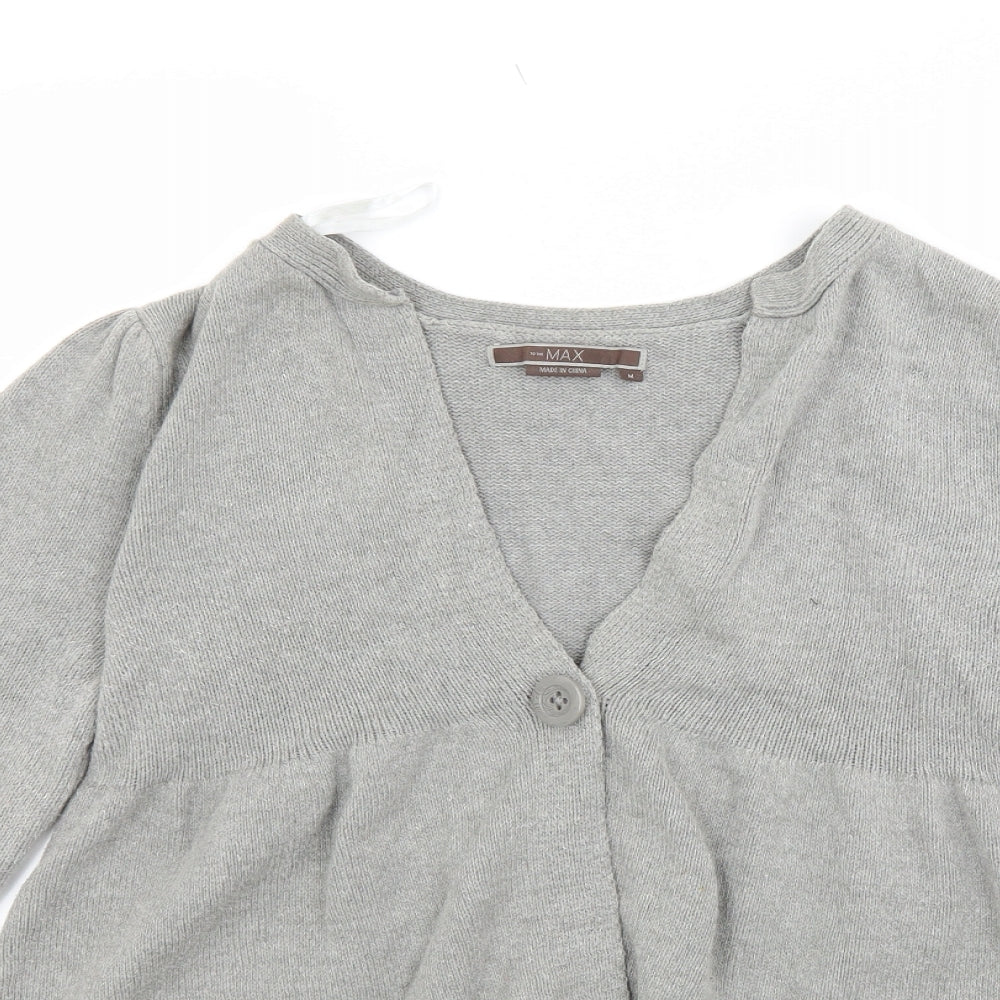 To the Max Womens Grey   Cardigan Jumper Size M