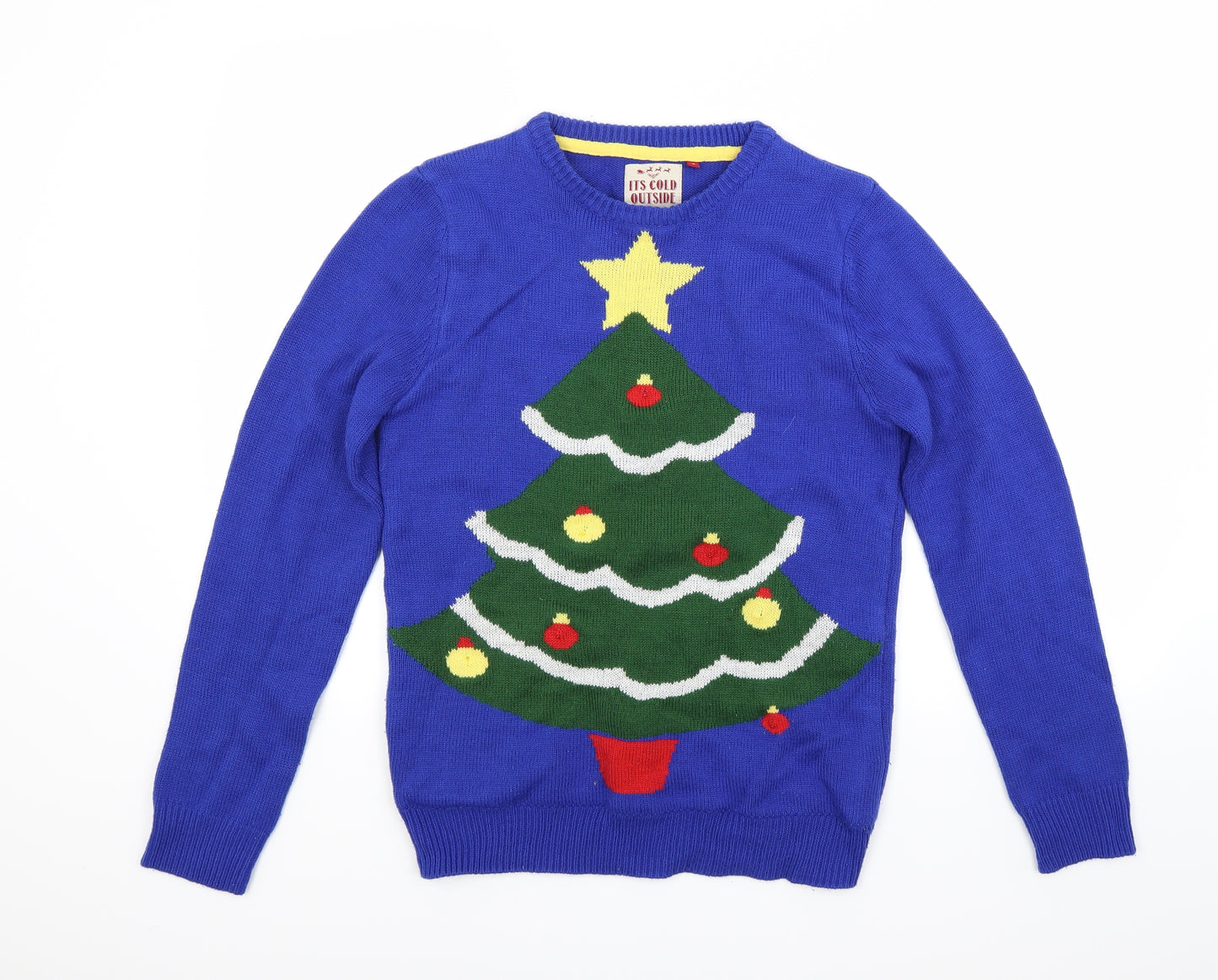 Threadbare Mens Blue   Pullover Jumper Size S  - Christmas  Jumper