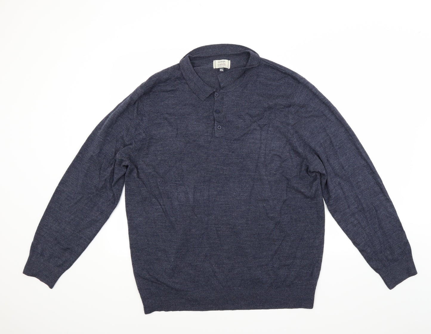 George Mens Blue   Pullover Jumper Size XL