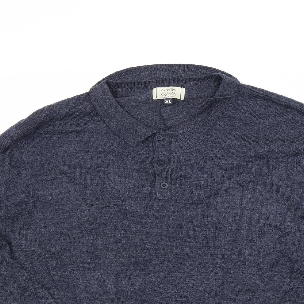 George Mens Blue   Pullover Jumper Size XL