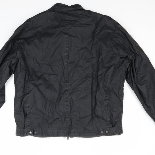Thomas Burberry Mens Black   Bomber Jacket Coat Size L