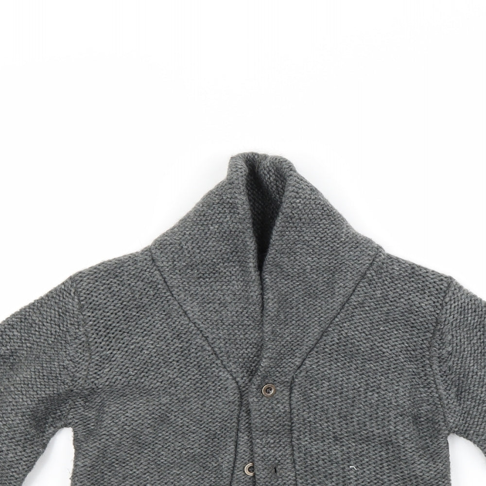 NEXT Girls Grey   Cardigan Jumper Size 10 Years