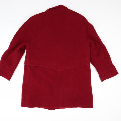Modern Classics Womens Red   Overcoat Coat Size 16