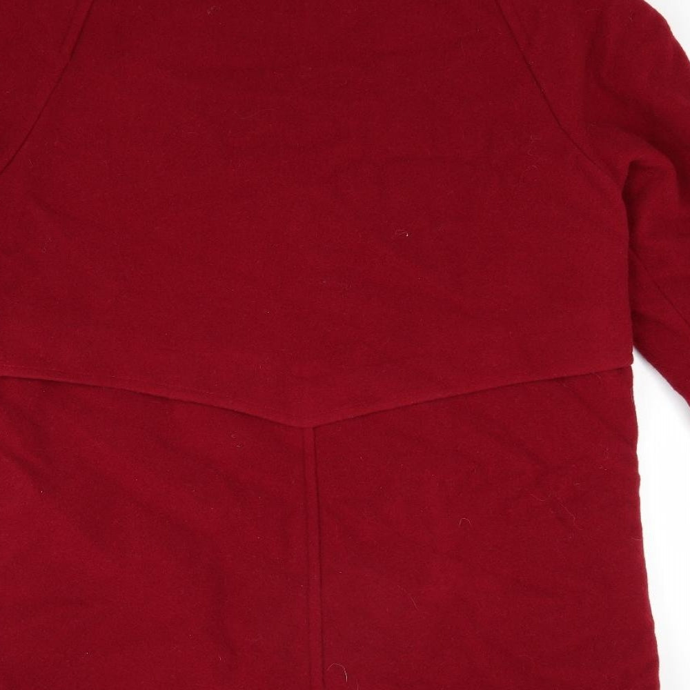 Modern Classics Womens Red   Overcoat Coat Size 16