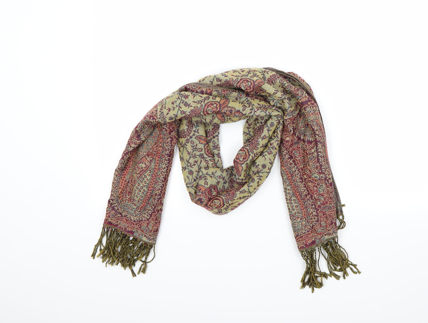 Preworn Unisex Multicoloured Floral   Scarf