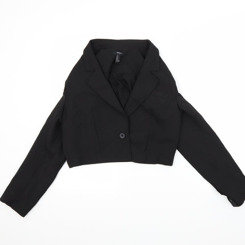 FOREVER 21 Womens Black   Jacket  Size M  - Crop