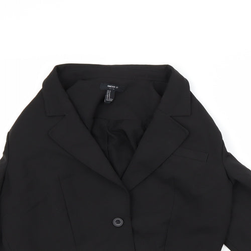 FOREVER 21 Womens Black   Jacket  Size M  - Crop