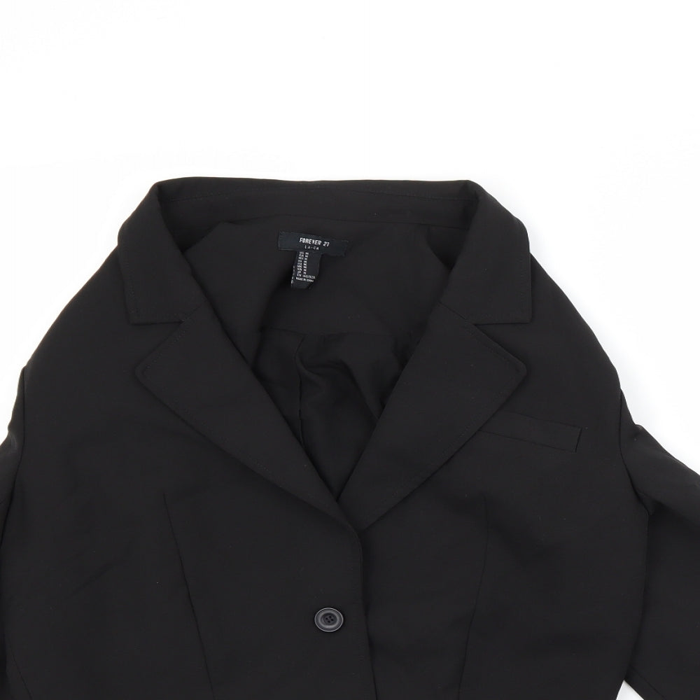FOREVER 21 Womens Black   Jacket  Size M  - Crop