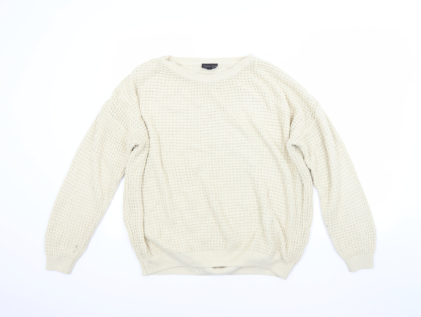 Topshop Womens Beige   Pullover Jumper Size 8